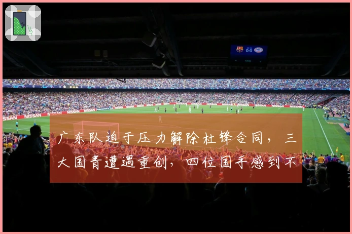 广东队迫于压力解除杜锋合同，三大国青遭遇重创，四位国手感到不解！